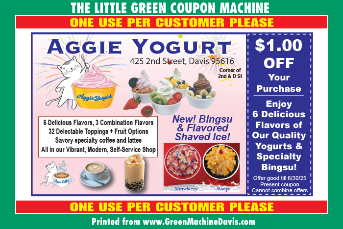 Aggie Yogurt Coupon