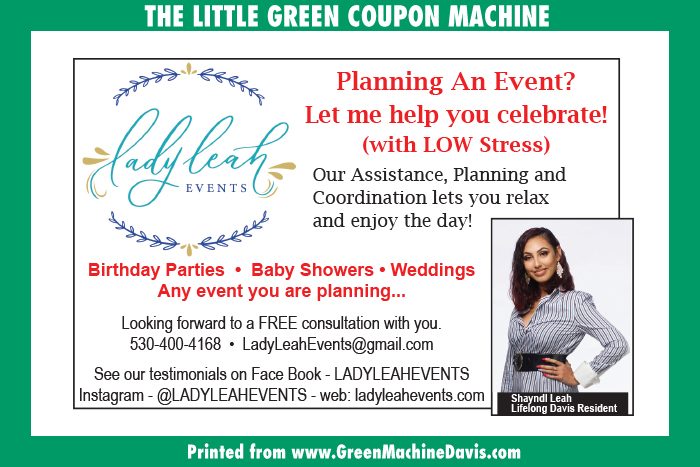 Lady Leah Events Coupon