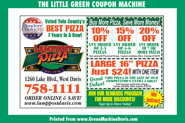 Lamppost Pizza Coupon
