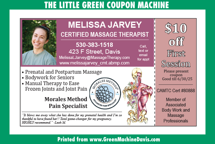 Melissa Jarvey Certified Massage Therapist Coupon