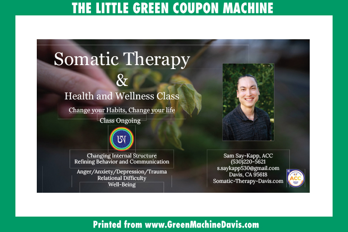 Somatic Therapy and Health and Wellness Class Coupon