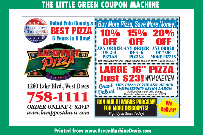 Lamppost Pizza Coupon