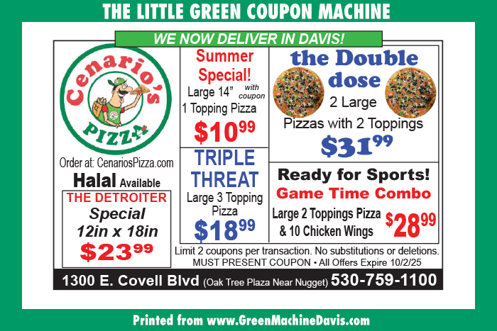 Cenarios Pizza Coupon